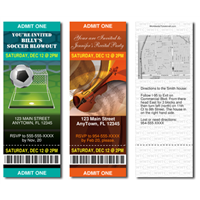 Design It Yourself Invitation Tickets