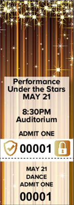 Performance Tickets with Security Features