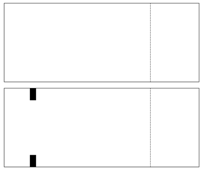 Large Thermal Tickets - 2" Stub