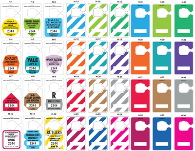 DIY Parking Permit Hang Tags