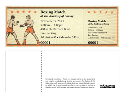 Boxing Tickets