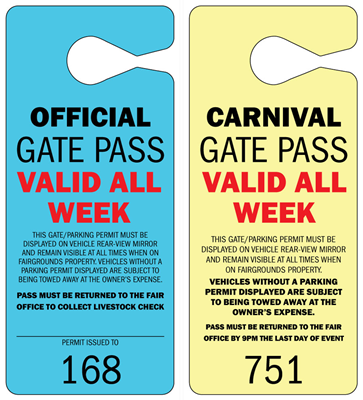 DIY Plastic Parking Hang Tags - Large 3.67” x 8.5”