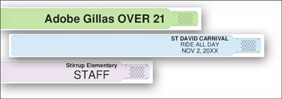 Design It Yourself 11" x 1" Thermal Wristbands 