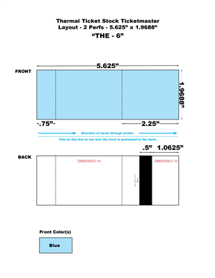 Ticketmaster Thermal Tickets - 2 Perfs