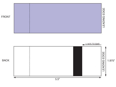 Thermal Ticket Stock - 1 Perf - Left Stub