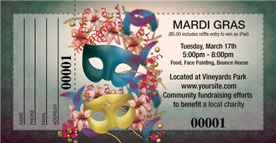 MardiGras Raffle Tickets