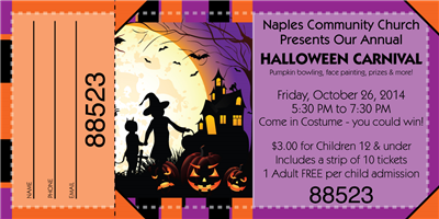 Halloween Raffle Tickets